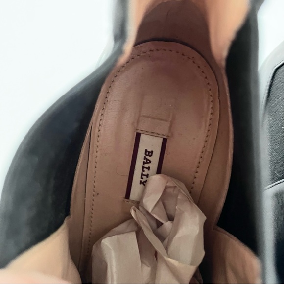 BALLY SWITZERLAND ALANNA 55 BLACK CALF LEATHER ANKLE BOOTIES SZ 39 - Picture 10 of 16